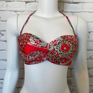 Luli Fama Azulejos Del Mar Underwire Push Up Bandeau